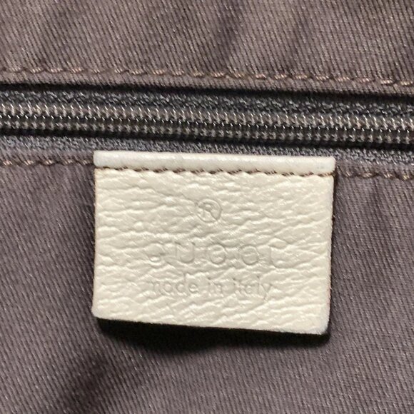 GUCCI GG Pattern, Abbey Beige Dark Brown Cream Jacquard Leather 344-041925 - Picture 9 of 9